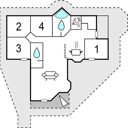 بيت للعطل Four-bedroom Holiday In Blåvand